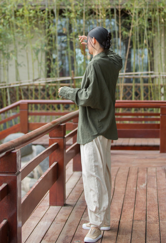 Nova jakna Ženska odjeća Modna odjeća Kaput Pamuk Lan Široka Udobna Vintage ležerna Elegantna ulična odjeća Dugih rukava