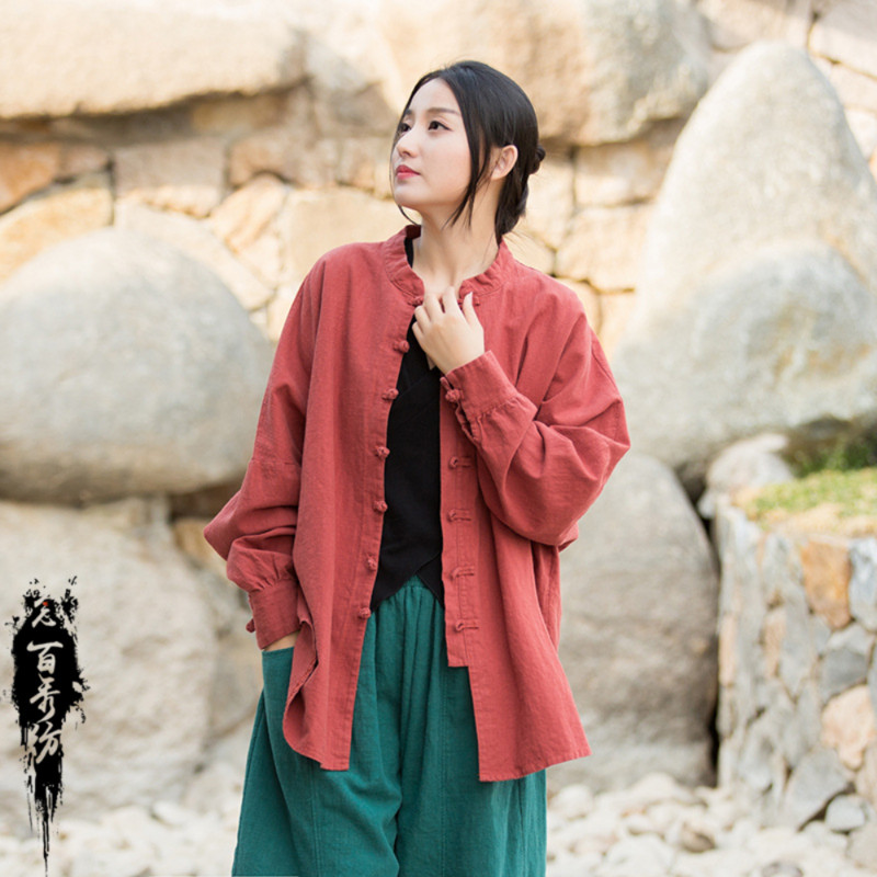 Nova jakna Ženska odjeća Modna odjeća Kaput Pamuk Lan Široka Udobna Vintage ležerna Elegantna ulična odjeća Dugih rukava