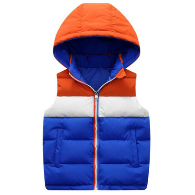 Meitenēm Zēniem Vestes ar kapuci bērniem Dūnu kokvilnas jaka Bērnu Bērnu Veste Virsdrēbes Rudens Ziemas Apģērbs Silti Mēteļi Bez Piedurknēm