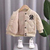 Dječja gornja odjeća za dječake Jesen i zima Nova dječja odjeća Bejzbol jakna Dječja pamučna štipaljka Deblja odjeća za dječake Top