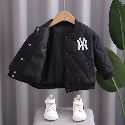 Dječja gornja odjeća za dječake Jesen i zima Nova dječja odjeća Bejzbol jakna Dječja pamučna štipaljka Deblja odjeća za dječake Top