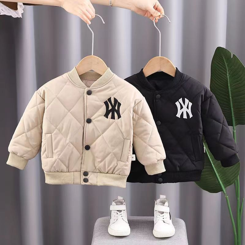 Dječja gornja odjeća za dječake Jesen i zima Nova dječja odjeća Bejzbol jakna Dječja pamučna štipaljka Deblja odjeća za dječake Top