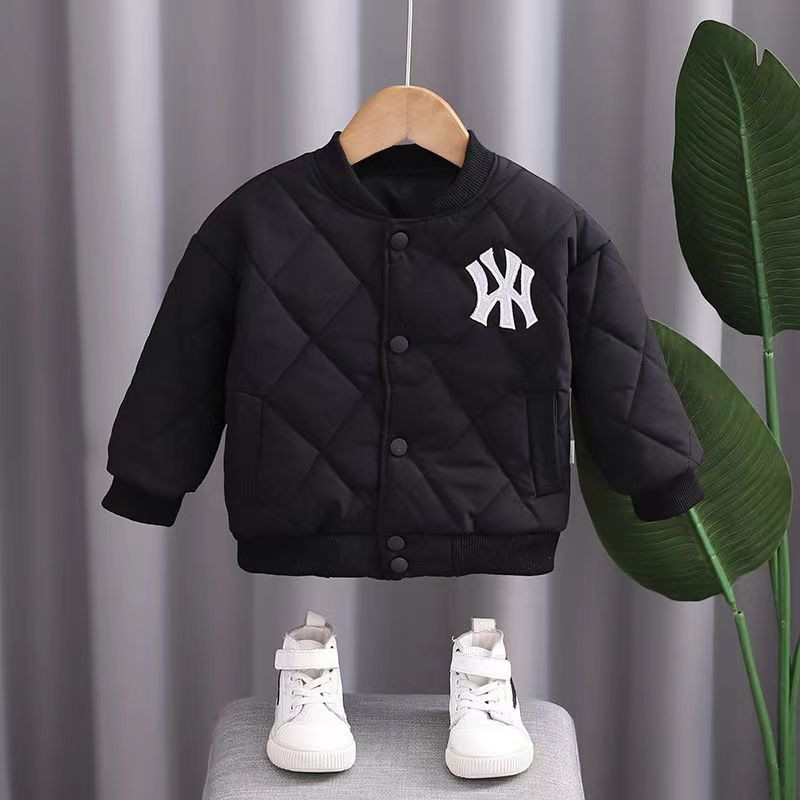 Dječja gornja odjeća za dječake Jesen i zima Nova dječja odjeća Bejzbol jakna Dječja pamučna štipaljka Deblja odjeća za dječake Top