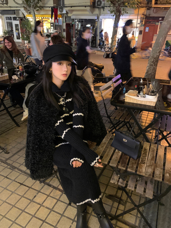 Crni Xiaoxiang Wind 2023, nova ženska zimska mala krznena jakna, kratka visokokvalitetna krznena bunda