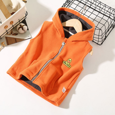 Noi pentru copii de iarnă îmbrăcăminte exterioară caldă veste fără mâneci cu glugă jachete de desene animate vestă pentru copii pentru băieți fată fleece polar vestă pentru copii