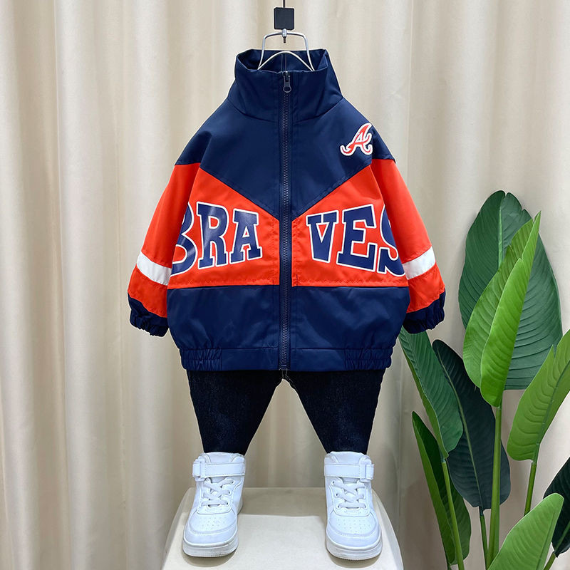 2023 m. pavasario rudens striukės berniukams Paltas Bomber Striukė Žalia berniukiška vėjo striukė mergaitei vaikiška striukė vaikams.