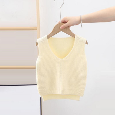 Prsluci za bebe Odjeća za malu djecu Školski prsluk za djevojčice Dječji prsluk Pleteni pulover Džemper bez rukava Dječji prsluk za dječake Djevojčice