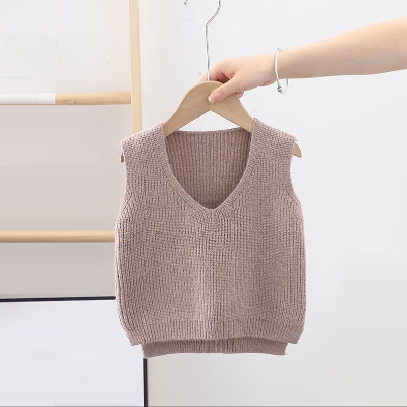 Prsluci za bebe Odjeća za malu djecu Školski prsluk za djevojčice Dječji prsluk Pleteni pulover Džemper bez rukava Dječji prsluk za dječake Djevojčice