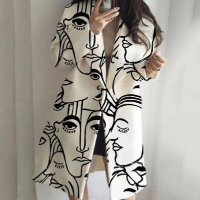 Palton de lână pentru damă 2022, toamnă iarnă, jachete pentru doamne, guler răsturnat, amestecuri calde, pardesi, haine la modă, elegante