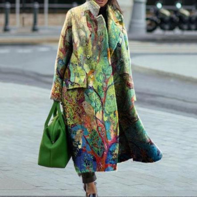 Palton de lână pentru damă 2022, toamnă iarnă, jachete pentru doamne, guler răsturnat, amestecuri calde, pardesi, haine la modă, elegante