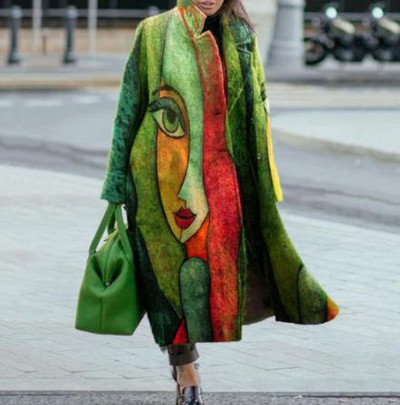 Palton de lână pentru damă 2022, toamnă iarnă, jachete pentru doamne, guler răsturnat, amestecuri calde, pardesi, haine la modă, elegante