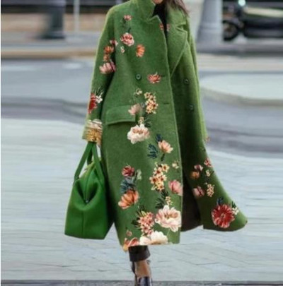 Palton de lână pentru damă 2022, toamnă iarnă, jachete pentru doamne, guler răsturnat, amestecuri calde, pardesi, haine la modă, elegante