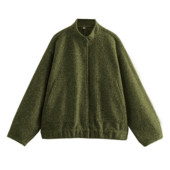 Jachete de damă cu nasturi bomber 2023 primăvară iarnă nou haină gri cu mânecă lungă damă caldă cu buzunare îmbrăcăminte exterioară jachete