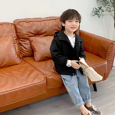 Modna dječja odjeća za dječake 2023. Ulični kaput s kapuljačom, duga korejska ležerna jesensko-proljetna jakna, vjetrovka G23