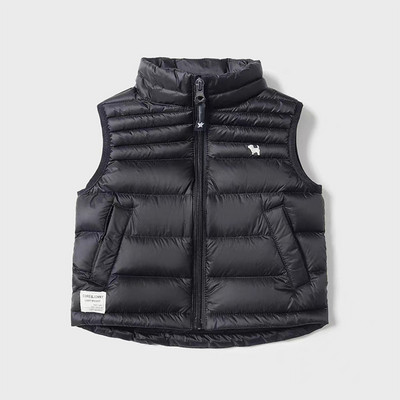 2023 noi băieți la modă veste calde jachete copii îmbrăcăminte toamnă iarnă băieți solid fermoar jos veste paltoane copii vestă bumbac