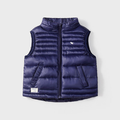 2023 noi băieți la modă veste calde jachete copii îmbrăcăminte toamnă iarnă băieți solid fermoar jos veste paltoane copii vestă bumbac