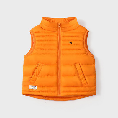 2023 noi băieți la modă veste calde jachete copii îmbrăcăminte toamnă iarnă băieți solid fermoar jos veste paltoane copii vestă bumbac