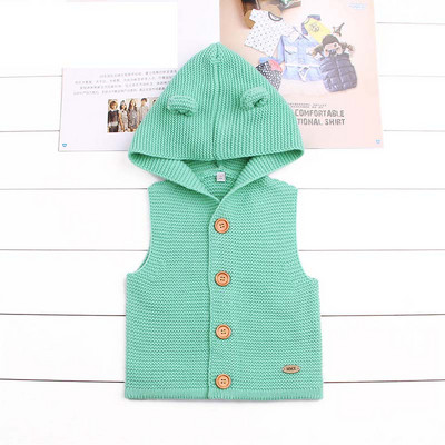 Džemperi za dječake, prsluk, pleteni kardigani, jakna, pletena odjeća za dječake, kaputi, dječja jakna bez rukava s kapuljačom DQ981