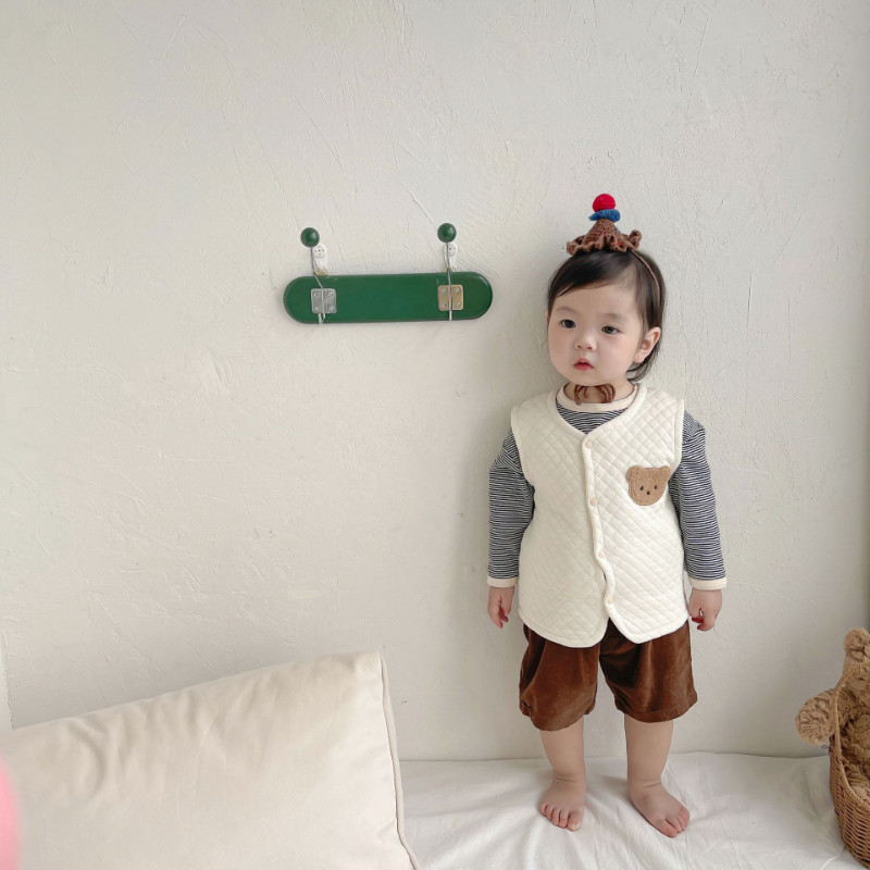 Dječja gornja odjeća Kaputi Puhove jakne za djevojčice Male zimske pufer jakne bez rukava Dječji kauzalni topli prsluk