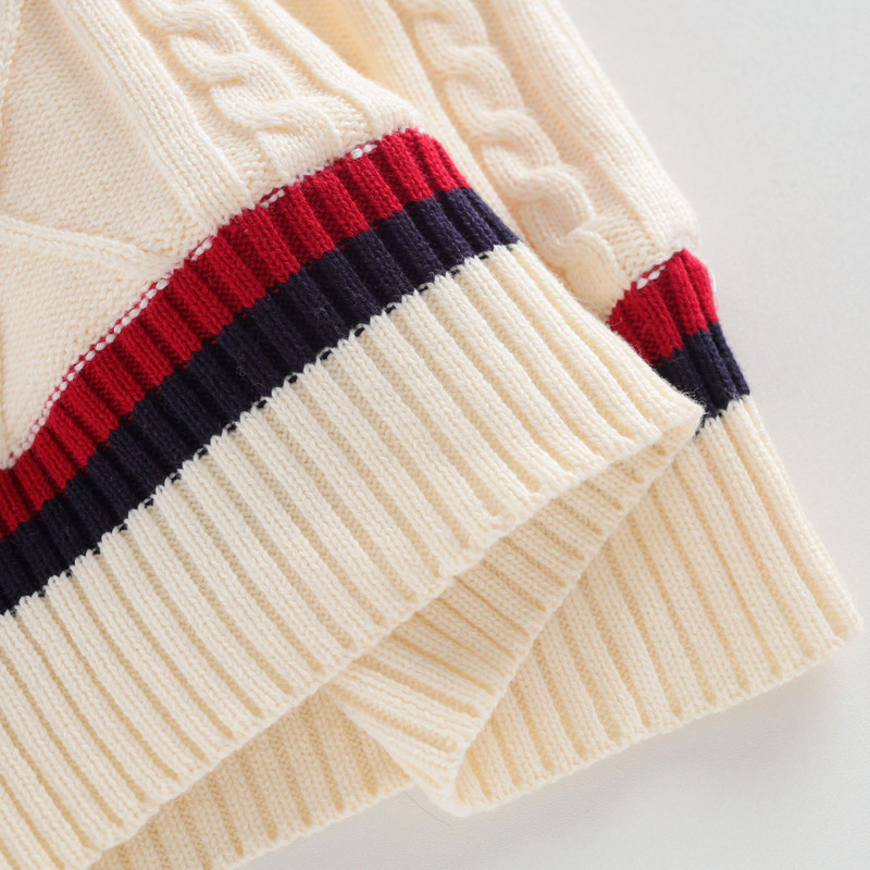 Vestă pentru copii mici pentru băieți, bumbac, toamnă, cu decolteu în V, veste fără mâneci, pentru adolescenți, băieți, copii, tricotate, veste cu decolteu în V, tricotaje