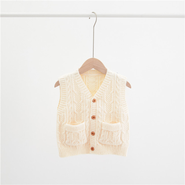 Džemper za dječake Djevojčica Pleteni pulover bez rukava Prsluk Dječja zimska odjeća Dječja pletena vesta Džemper prsluk
