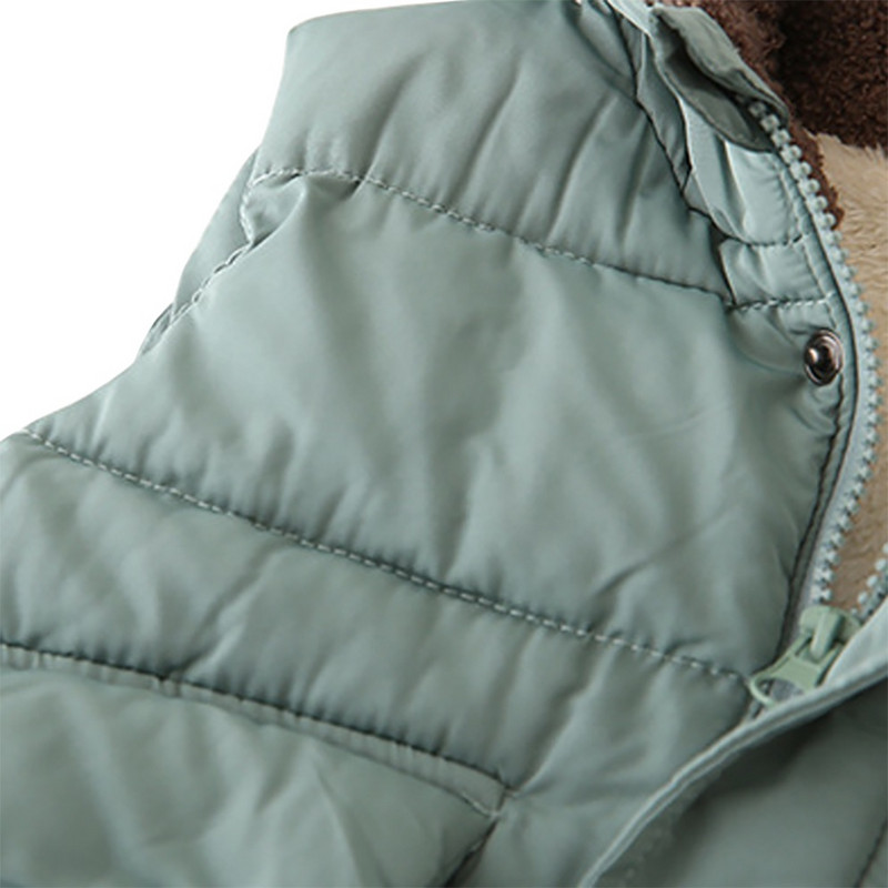 Toamnă Iarnă Veste noi pentru copii cu glugă, caldă pentru băieți, jachetă din bumbac căptușită, fără mâneci, vestă pentru fete mici