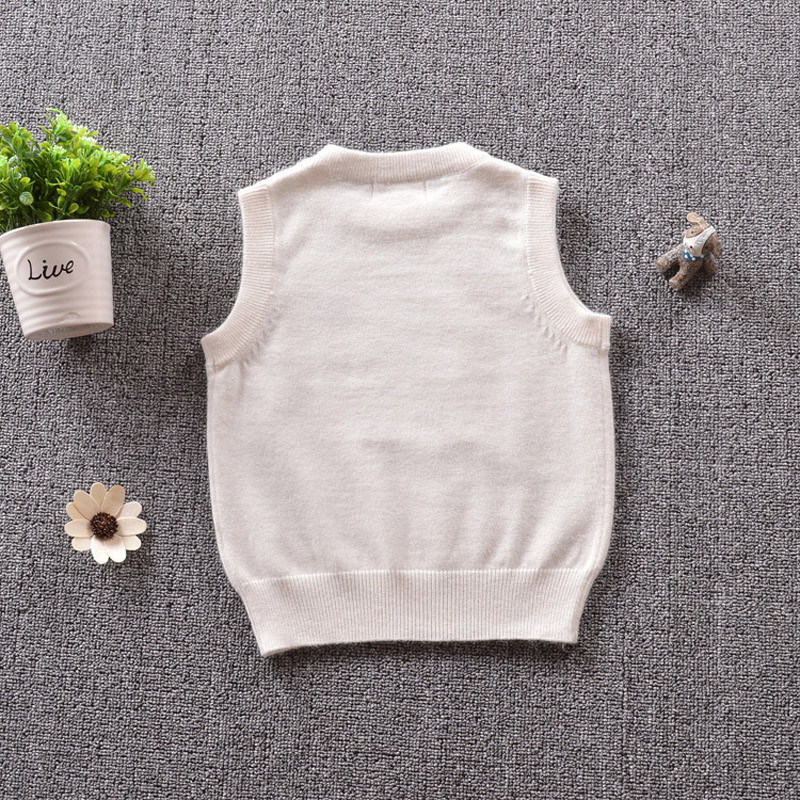 Europski stil Dječaci Djevojčice Jesen Proljeće Gornja odjeća Dječja odjeća Kaputi Pleteni prsluk Dječja odjeća Topli prsluk za djevojčice