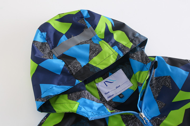 Proljetna jakna za djecu, dječake, dječje gornje odjeće, kapute, dvokatne vjetrootporne vodootporne unutarnje polar flis vjetrovke za dječake