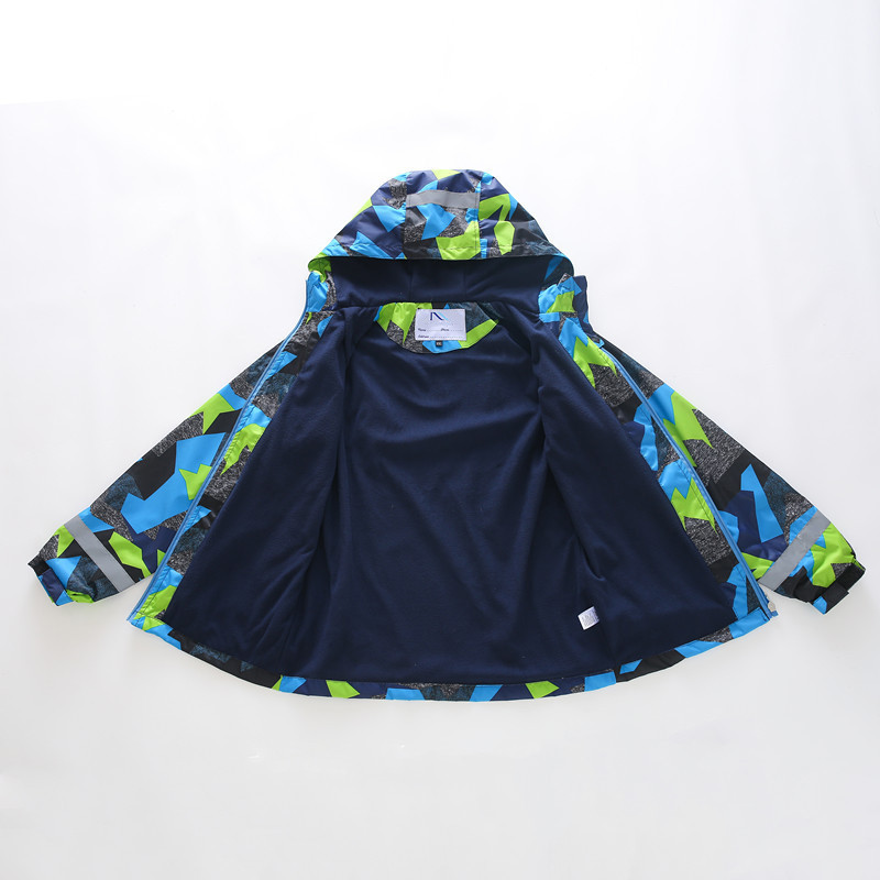 Proljetna jakna za djecu, dječake, dječje gornje odjeće, kapute, dvokatne vjetrootporne vodootporne unutarnje polar flis vjetrovke za dječake