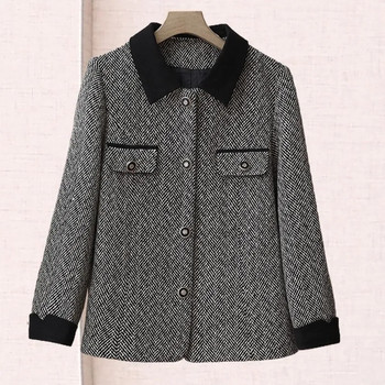 2023 Нови есенни къси дамски якета Causal Small Fragrance Coat Windbreake Famale Loose Basic Coat Outwear Дамско облекло