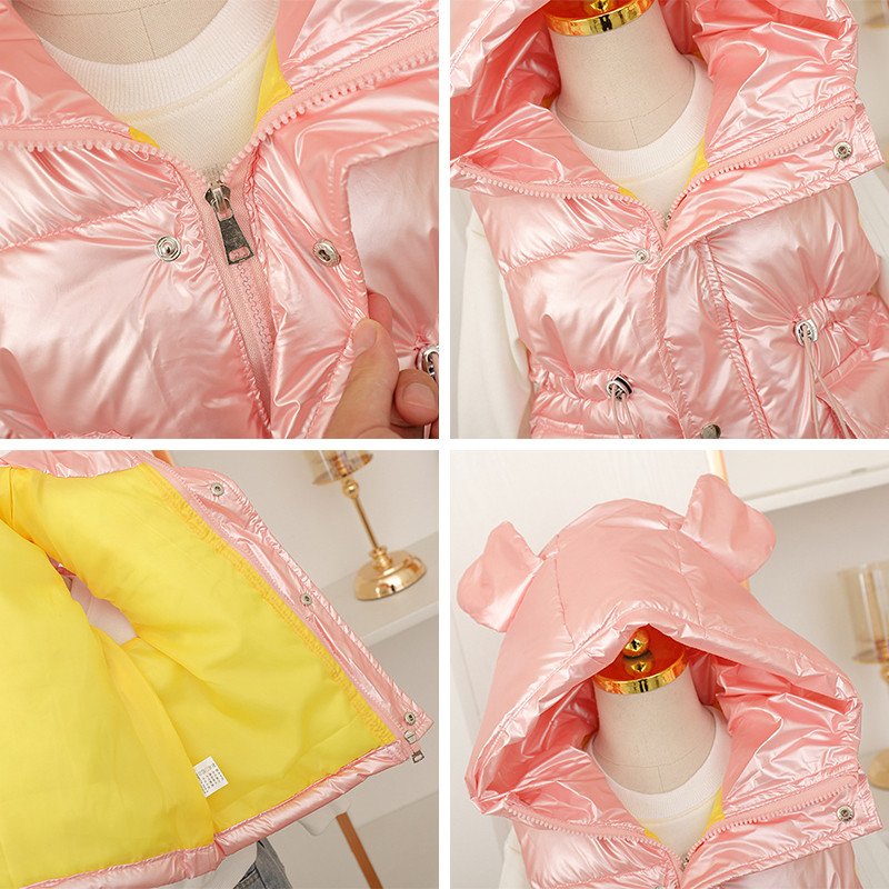 Jachete calde fără mâneci, primăvară, toamnă 2023, pentru fete, băieți, drăguț, urechi mari, vestă cu glugă, nouă modă, îmbrăcăminte strălucitoare, vestă pentru copii