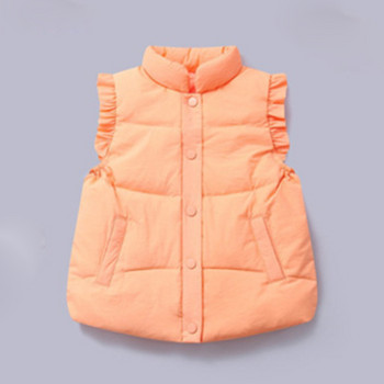 Дрехи за момичета, есенно зимно яке, жилетка, модно ново 2-8 годишно корейско жилетка, палто, висококачествено детско облекло