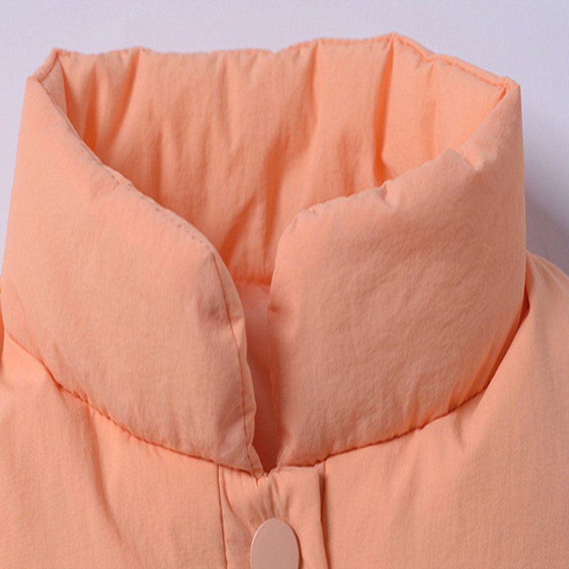 Mergaičių rūbai rudeninė žieminė striukė liemenė mada nauja 2-8 metų korėjietiška versija pūkinė liemenė paltas aukštos kokybės vaikiški drabužiai