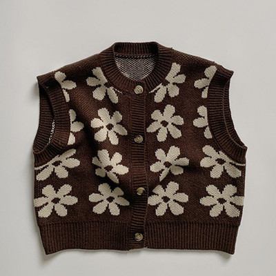 Beebitüdrukute poiste kuduv kampsun varrukateta ühevärviline Beebitüdrukute poiste vest Sügiskevadine laste kudumine kampsun mantel Vest