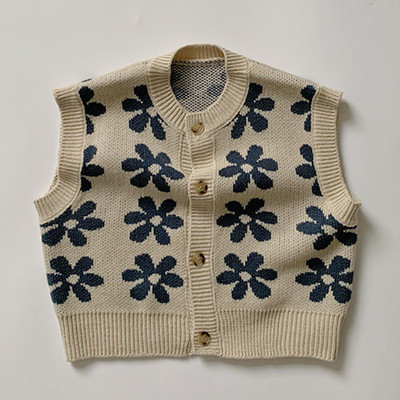 Beebitüdrukute poiste kuduv kampsun varrukateta ühevärviline Beebitüdrukute poiste vest Sügiskevadine laste kudumine kampsun mantel Vest