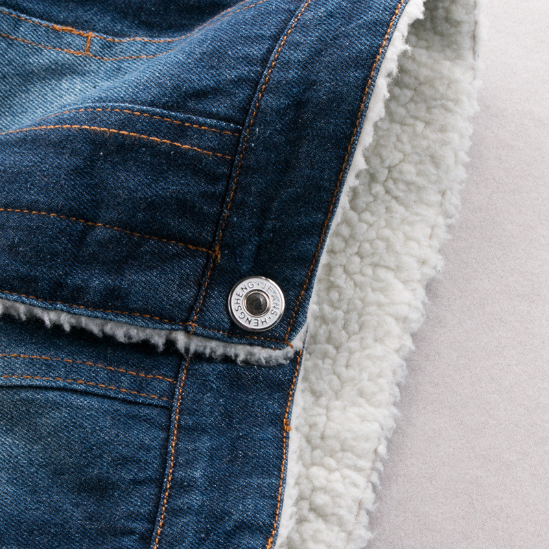 Dimusi Jachetă de iarnă din blugi băieți Jachete de blugi Retro Plus Jachetă de blugi din catifea groasă pentru copii Tactică caldă Breaker Jeans Paltoane