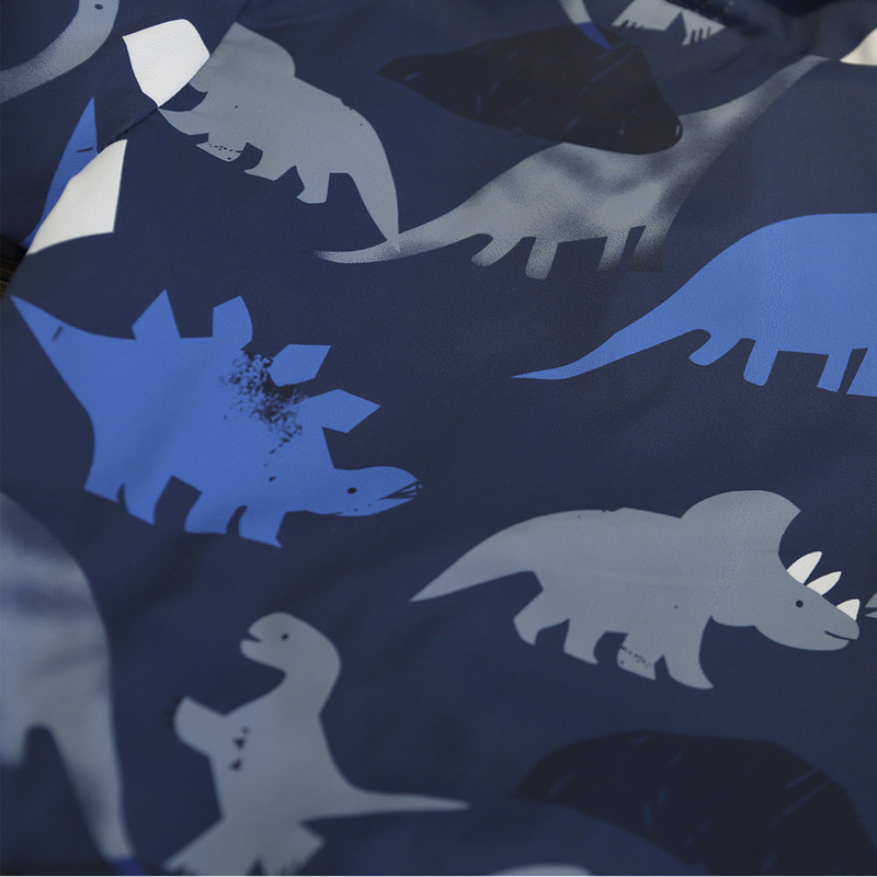 2-6G pavasaris rudens bērnu apģērbi zēniem jakas bērniem ar kapuci ar rāvējslēdzēju vējjaka Toddler dinozauru ūdensnecaurlaidīga jaka zēniem