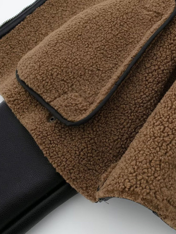 Jachetă vintage din piele solidă, haine pentru femei, cu mânecă lungă, guler crestat, cu fermoar, jachete pentru femei, haină de stradă, la modă 2023