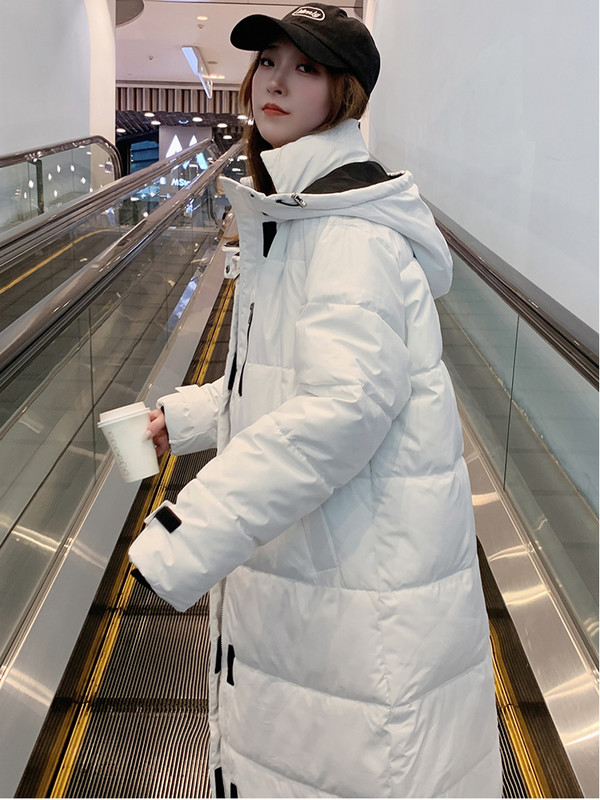 KBAT Prevelika zimska parka Ženska debljina, topli dugi kaputi Pamučno podstavljena jakna Punjačka jakna s kapuljačom Ženska gornja odjeća otporna na vjetar