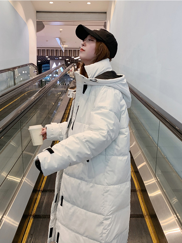 KBAT Prevelika zimska parka Ženska debljina, topli dugi kaputi Pamučno podstavljena jakna Punjačka jakna s kapuljačom Ženska gornja odjeća otporna na vjetar