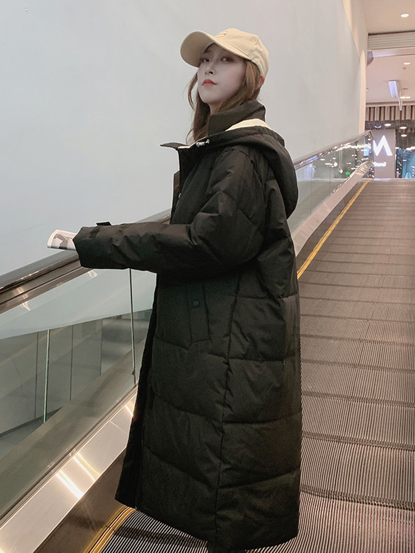 KBAT Prevelika zimska parka Ženska debljina, topli dugi kaputi Pamučno podstavljena jakna Punjačka jakna s kapuljačom Ženska gornja odjeća otporna na vjetar