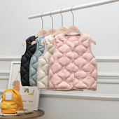 Jauna viegla un plāna bērnu dūnu veste zīdaiņiem zēniem meitenēm pusmūža bērniem rudens un ziemas apģērbam