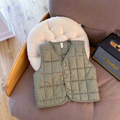 Îmbrăcăminte pentru copii Vestă în stil coreean Toamnă Iarnă Nouă la modă Băieți și fete Bebeluși Culoare uni Nouă Vestă simplă ocazională