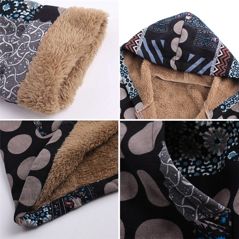 Palton căptușit gros Paltoane vintage de damă Jachete de iarnă cu glugă cu fermoar Manecă întreagă Casual Plus Size Parka de pluș Mantoane de lungime mijlocie