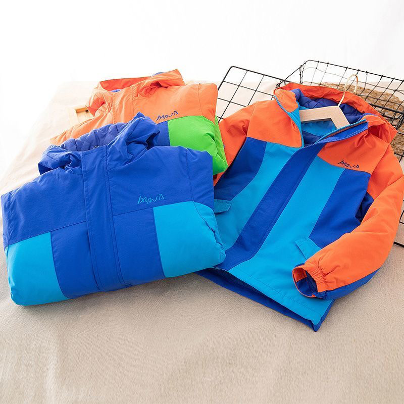 110-160 cm, ruși pentru copii, îmbrăcăminte exterioară, haine de iarnă, pentru adolescenți, băieți, fete, bumbac, culori contrastante, haine pentru copii, îngroșați, calde.