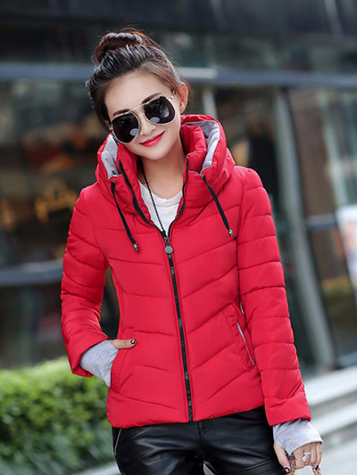 Fitshinling haină de iarnă cu glugă pentru femei Streetwear subțire la modă Parka caldă pentru femei Îmbrăcăminte 2023 Nou în jachete groase Reducere