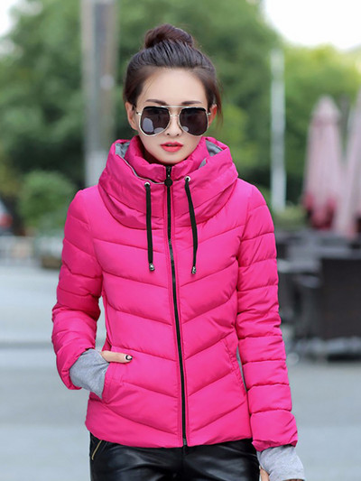Fitshinling haină de iarnă cu glugă pentru femei Streetwear subțire la modă Parka caldă pentru femei Îmbrăcăminte 2023 Nou în jachete groase Reducere