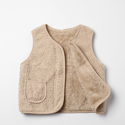 Dječji prsluk od janjetine od kašmira Jesen Zima Dječji topli pamučni prsluci Novorođeni dječaci Djevojčice Topli prsluk Jakna Dječja topla mekana odjeća