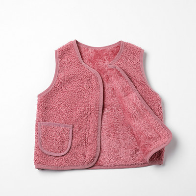 Dječji prsluk od janjetine od kašmira Jesen Zima Dječji topli pamučni prsluci Novorođeni dječaci Djevojčice Topli prsluk Jakna Dječja topla mekana odjeća