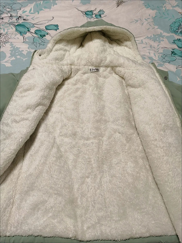 Parka cu puf din lână de miel de iarnă, jachete calde, solide, îngroșați, jachete din bumbac, ocazional, cu mâneci lungi.